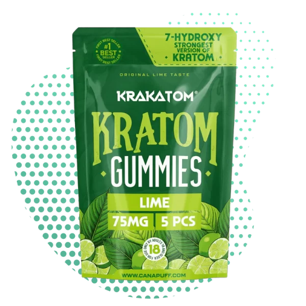 Kratom Gummies - Limoen   5 Stuks
