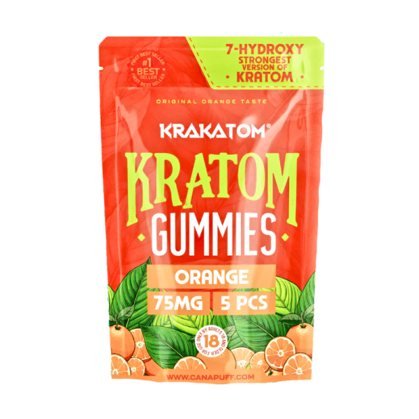 Kratom Gummies - Sinaasappel   5 Stuks